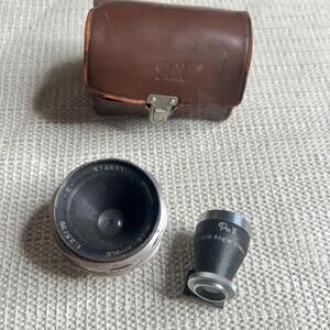 Vintage Braun 38mm f/3.8 Wide Angle Lens PaX Viewer Germany Leather Case